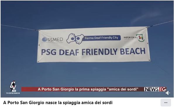 Inaugurazione Deaf Friendly Beach – TV Centro Marche