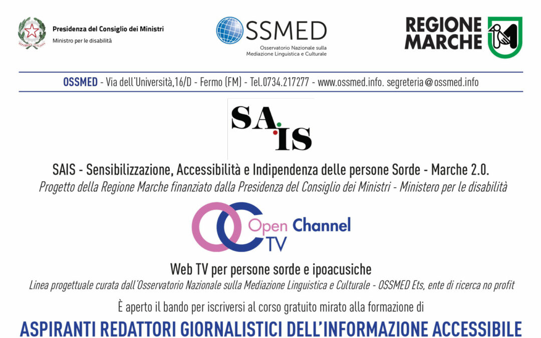 OPEN CHANNEL – Avviso di selezione e bando per aspiranti giornalisti